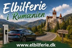 Elbilferie i Rumænien med flot naturlandskab og ladestander